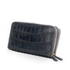 Crocodile Two Round Zipper Purse, In A Variety Of Colors