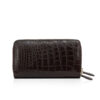 Crocodile Two Round Zipper Purse, In A Variety Of Colors