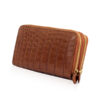 Crocodile Two Round Zipper Purse, In A Variety Of Colors