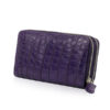 Crocodile Two Round Zipper Purse, In A Variety Of Colors