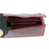 FURI Crocodile Skin Clutch Bag, Shiny Burgundy, 30 cm