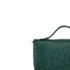 Barzaar Top Handle Green Ostrich Leather Clutch Bag