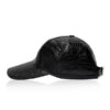 Crocodile Belly Leather Hat, Black