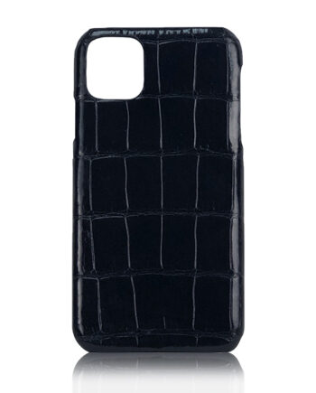Crocodile Skin iPhone 11 Case, Matte Black