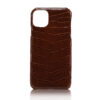 Crocodile Skin iPhone 11 Case, Shiny Brown