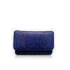 Barzaar Blue Jean & Black Python Clutch Bag