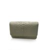 Barzaar Matte Grey Python Leather Clutch Bag