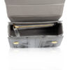 Goldmas Cobra Leather Handbag, Shiny Silver, Size 21