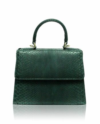 Goldmas Python Leather, Green, Size 21