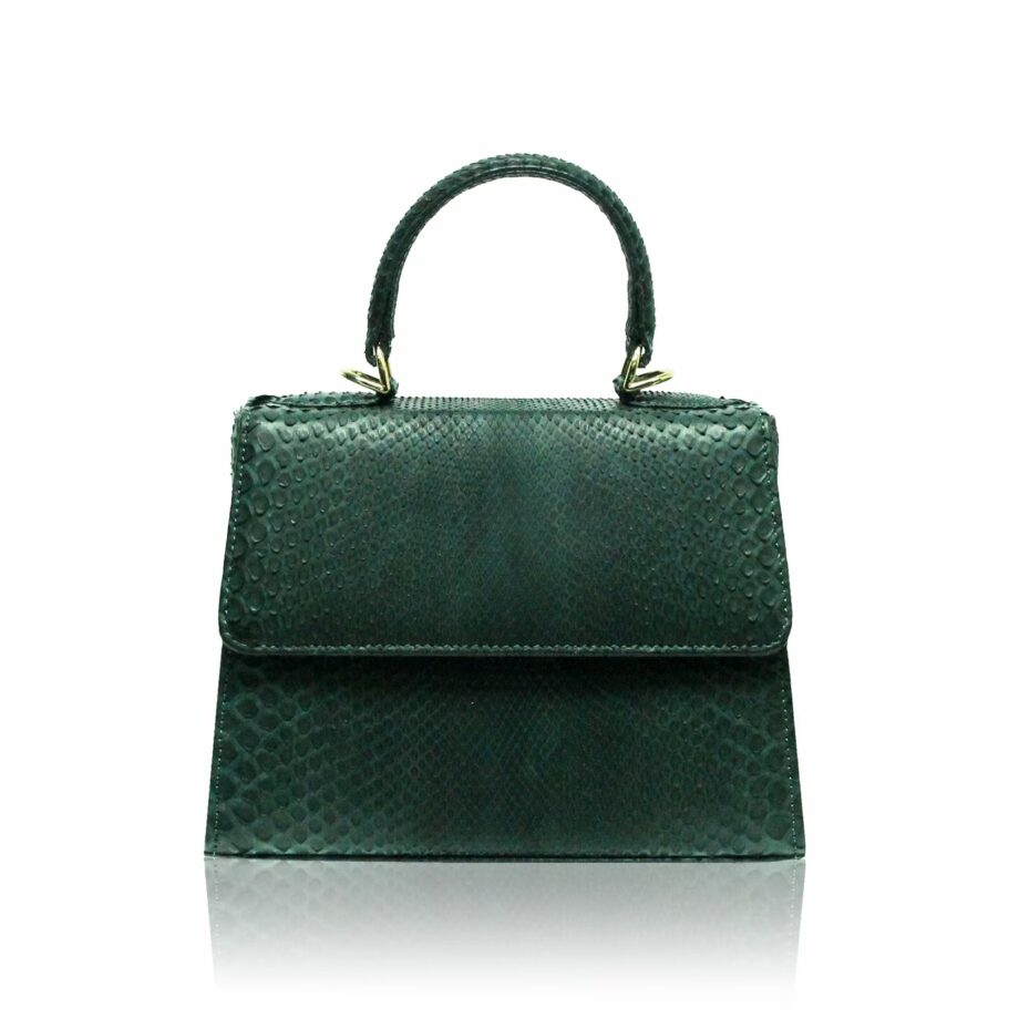 Goldmas Python Leather, Green, Size 21