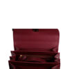MONARCH Crocodile Skin Handbag, Shiny Red, Size 21