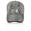 Python Belly Leather Hat, Shiny Silver Limited