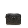 BRICK Crocodile Hornback Leather Sling Bag, Matte Black, Size 18 cm