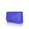 Barzaar Royal Blue & Black Python Clutch Bag