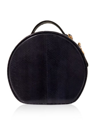 COIN Sling Bag, Sea Snake Leather, Size 20, Black