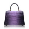 GOLDMAS Crocodile Handbag, Two Tone Purple Limited, size 25