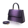 GOLDMAS Crocodile Handbag, Two Tone Purple Limited, size 25