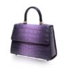 GOLDMAS Crocodile Handbag, Two Tone Purple Limited, size 25