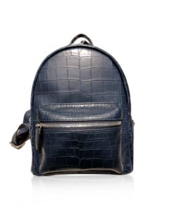 RENNY Crocodile Backpack , Size 21, Navy Blue