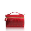 Selena Sea Snake Leather Sling Bag , Size 20, Red & Black