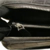 BRICK Crocodile Belly Leather Sling Bag, Matte Black, Size 20 cm