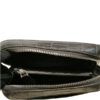 BRICK Crocodile Belly Leather Sling Bag, Matte Black, Size 20 cm