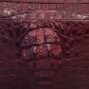 BRICK Crocodile Hornback Leather Sling Bag, Matte Modo, Size 18 cm