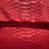 "DAISY" Python Clutch Bag, Matte Red, Size 20