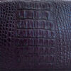 "DORADO" Crocodile Hornback Leather Sling Bag, Matte Dark Purple, Size 21