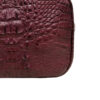 "DORADO" Crocodile Hornback Leather Sling Bag, Matte Purple, Size 21