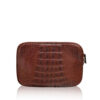 "DORADO" Crocodile Hornback Leather Sling Bag, Matte Modo, Size 21