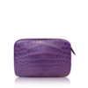 "DORADO" Crocodile Belly Leather Sling Bag, Matte Light Purple, Size 21