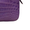 "DORADO" Crocodile Belly Leather Sling Bag, Matte Light Purple, Size 21