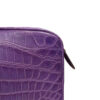 "DORADO" Crocodile Belly Leather Sling Bag, Matte Light Purple, Size 21