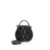 BABY COIN Python Back Sling Bag, Matte Natural, Size 13 cm