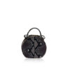 BABY COIN Python Back Sling Bag, Matte Natural, Size 13 cm