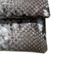 "DAISY" Python Clutch Bag, Matte Natural, Size 20