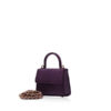 "BABY GOLDMAS" Matte Purple Cobra Back Handbag, Size 10.5