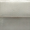 "BABY GOLDMAS" White Sea Snake Handbag, Size 10.5