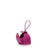 “BABY MARIA” Magenta Ostrich Sling Bag, Size 8.5 cm