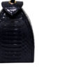 "BABY MARIA" Shiny Dark Blue Cobra Belly Sling Bag, Size 8.5 cm