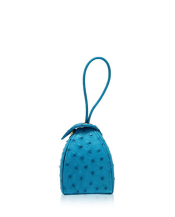 "BABY MARIA" Turquoise Ostrich Sling Bag, Size 8.5 cm