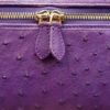 Ostrich Leather Sling Bag SELENA , Purple, Size 20