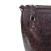 Travel Bag, crocodile Belly Leather, Burgundy, Size 56 cm