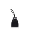 “BABY MARIA” Matte Black Cobra Belly Sling Bag, Size 8.5 cm