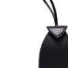 “BABY MARIA” Matte Black Cobra Belly Sling Bag, Size 8.5 cm