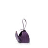 "BABY MARIA" Matte Purple & Black Cobra Belly Sling Bag, Size 8.5 cm