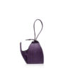 "BABY MARIA" Matte Purple & Black Cobra Belly Sling Bag, Size 8.5 cm