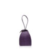 "BABY MARIA" Matte Purple & Black Cobra Belly Sling Bag, Size 8.5 cm