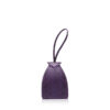 "BABY MARIA" Matte Purple & Black Cobra Belly Sling Bag, Size 8.5 cm